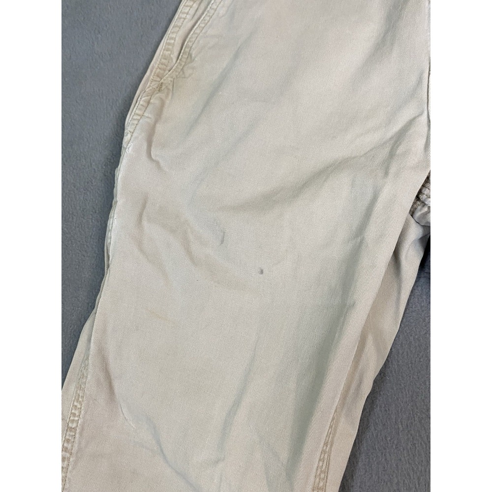 Carhartt Relaxed Fit Thrashed Khaki Pants/ Slacks Beige Measures 28 X 27 - Picture 4 of 16